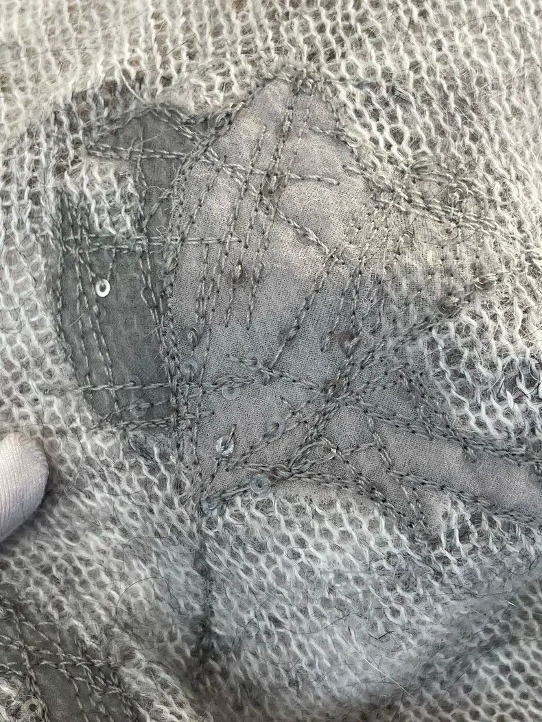 Brunello Cucinelli Brunello Cucinelli Light grey cashmere and mohair sweater Size 3XL / US 20-22 - 8 Thumbnail