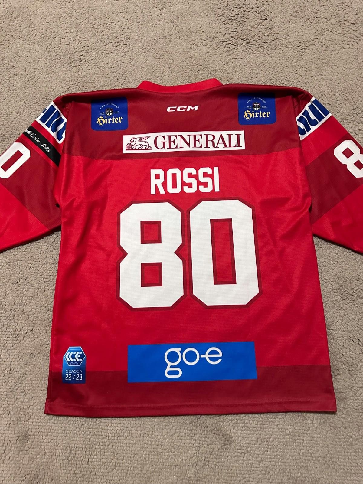 Ccm CCM KAC Klagenfurt 2022/23 Hockey Ice Jersey Sz M #80Rossi Size US M / EU 48-50 / 2 - 7 Thumbnail