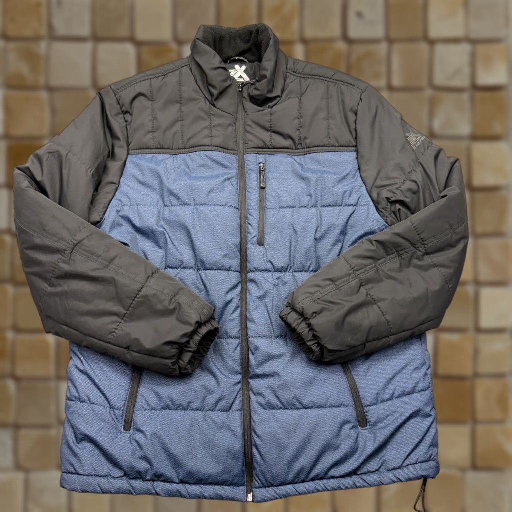 ZeroXposur ZeroXposur N82650 Mens Large Navy Blue Quilted Puffer Jacket Mid Weight Full Zip Size US L / EU 52-54 / 3 - 1 Thumbnail