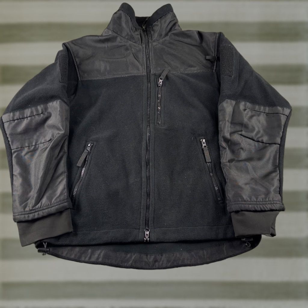 Vintage Condor Alpha Micro Fleece Jacket 601 Black Men's Small Full Zip Tactical Coat Size US S / EU 44-46 / 1 - 1 Thumbnail