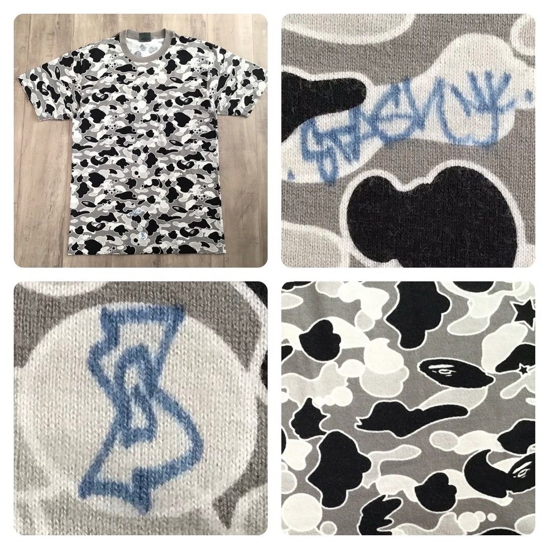 🔥Signed by STASH🔥 BAPE STA camo T-shirt a bathing ape NIGO