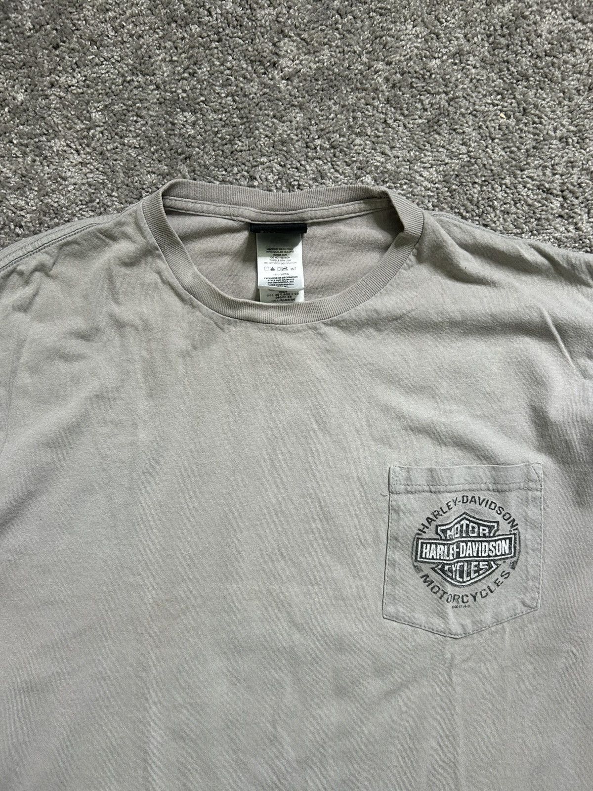 Harley Davidson Vintage Y2K Harley Long Sleeve Tee Utah Dated 2017 Size US XL / EU 56 / 4 - 2 Thumbnail
