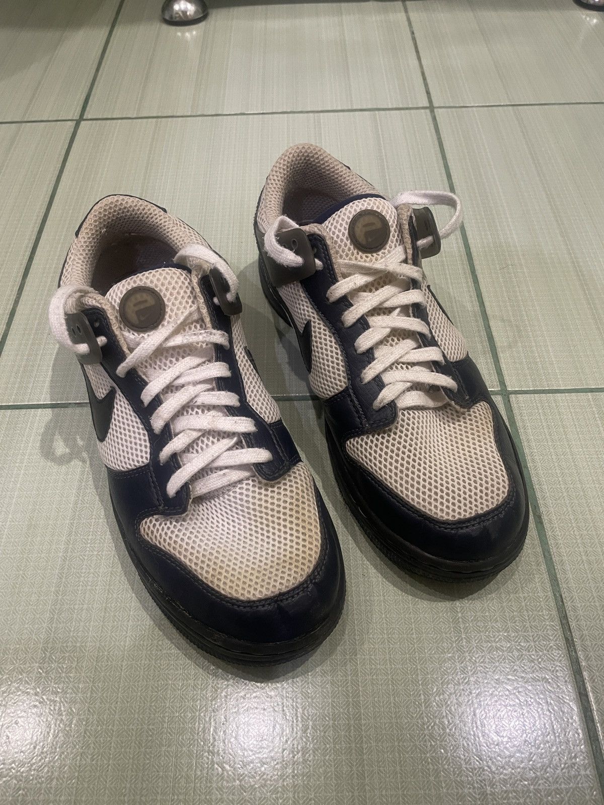 image of Nike Air Zoom Dunkesto White | Black-Obsidian Dunk Low Usa Shoes in Navy, Men's (Size 8.5)