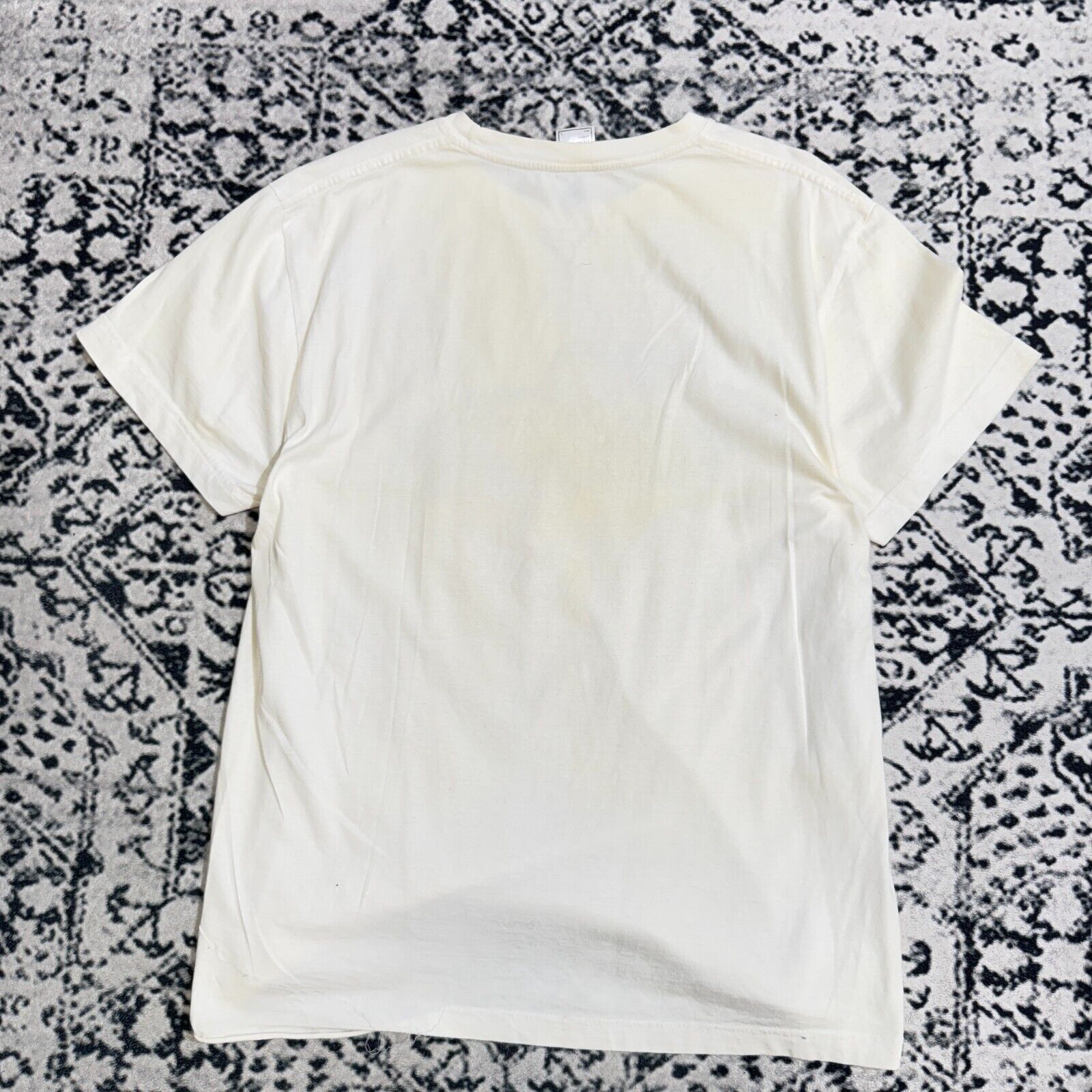 Vintage Vintage Stedman White Cotton T-Shirt Size L Graffiti Size US L / EU 52-54 / 3 - 11 Thumbnail