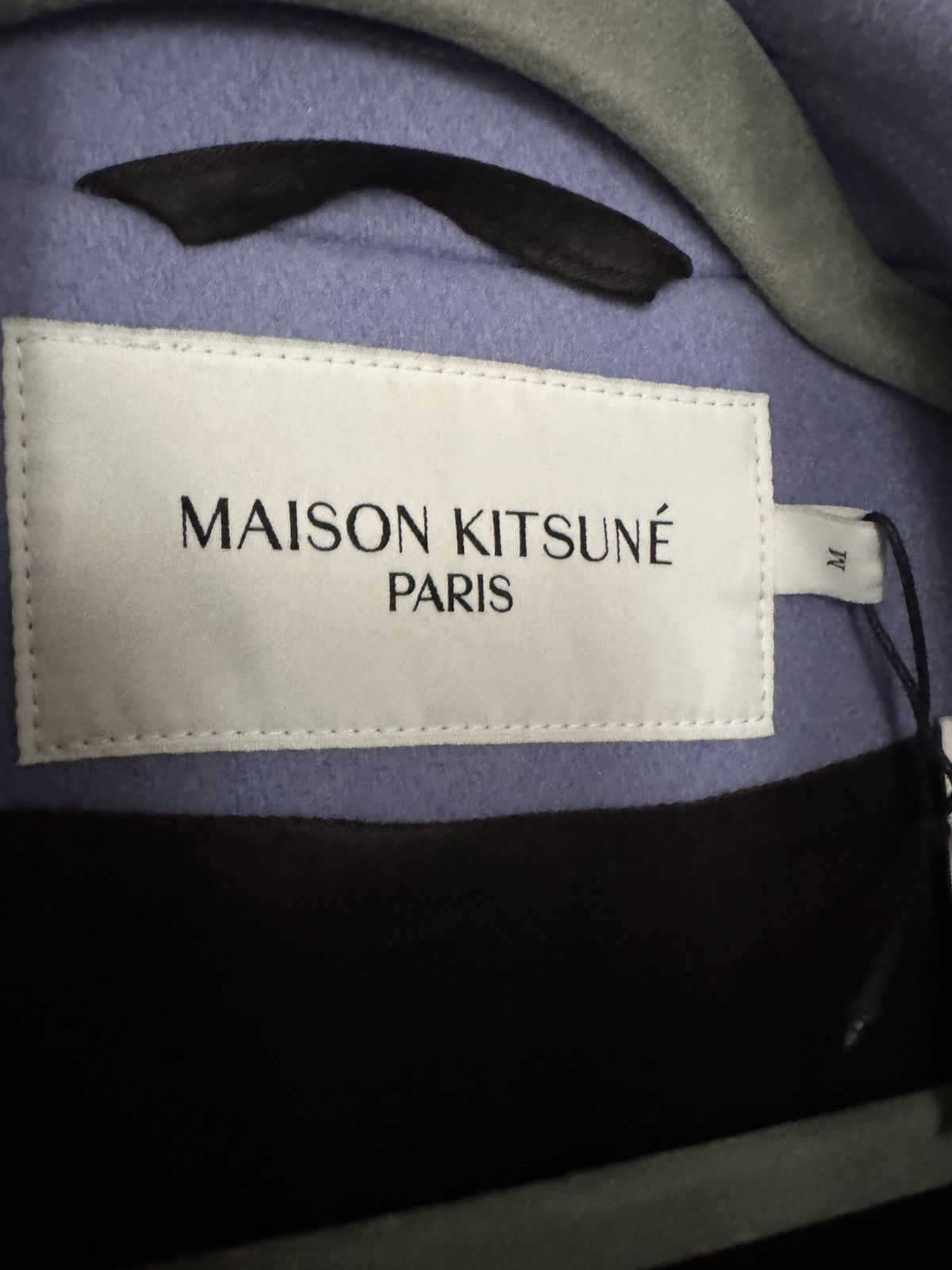 Maison Kitsune Unisex Oversize Double breasted Wrap Coat - M Unisex Size US M / EU 48-50 / 2 - 3 Thumbnail