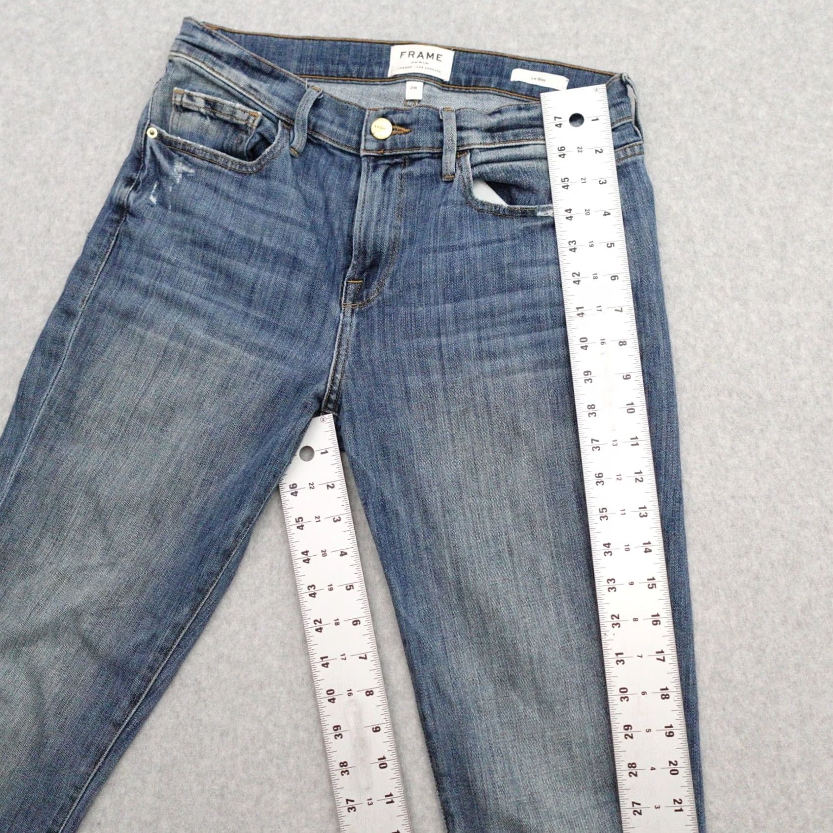 Frame FRAME Jeans 28x28 Blue Skinny Womens Relaxed Size 28" / US 6 / IT 42 - 5 Thumbnail