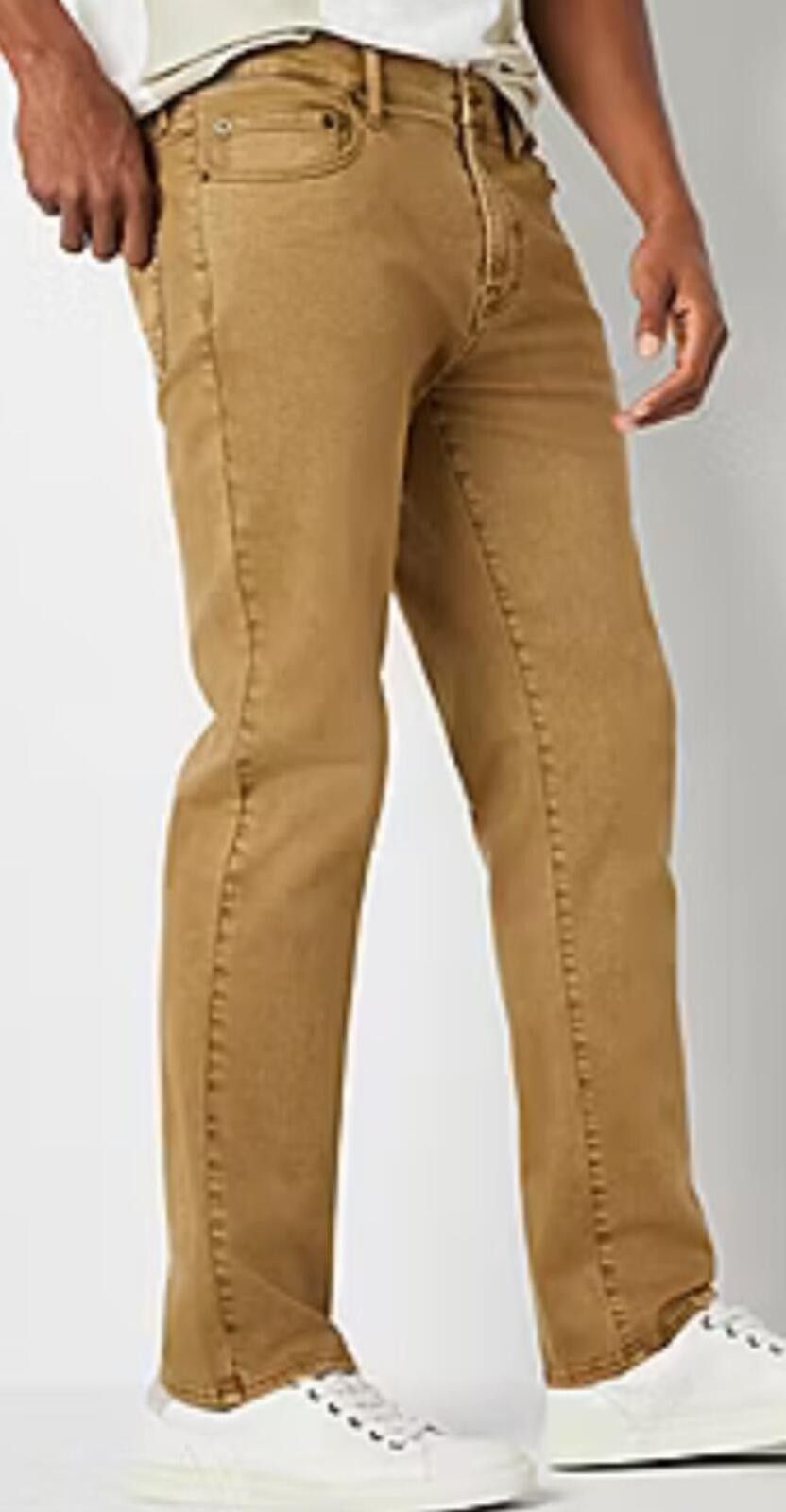 Arizona Jean Co. New Arizona Men's 34W X 32L Otter Color Straight Fit Jeans Size US 34 / EU 50 - 1 Thumbnail