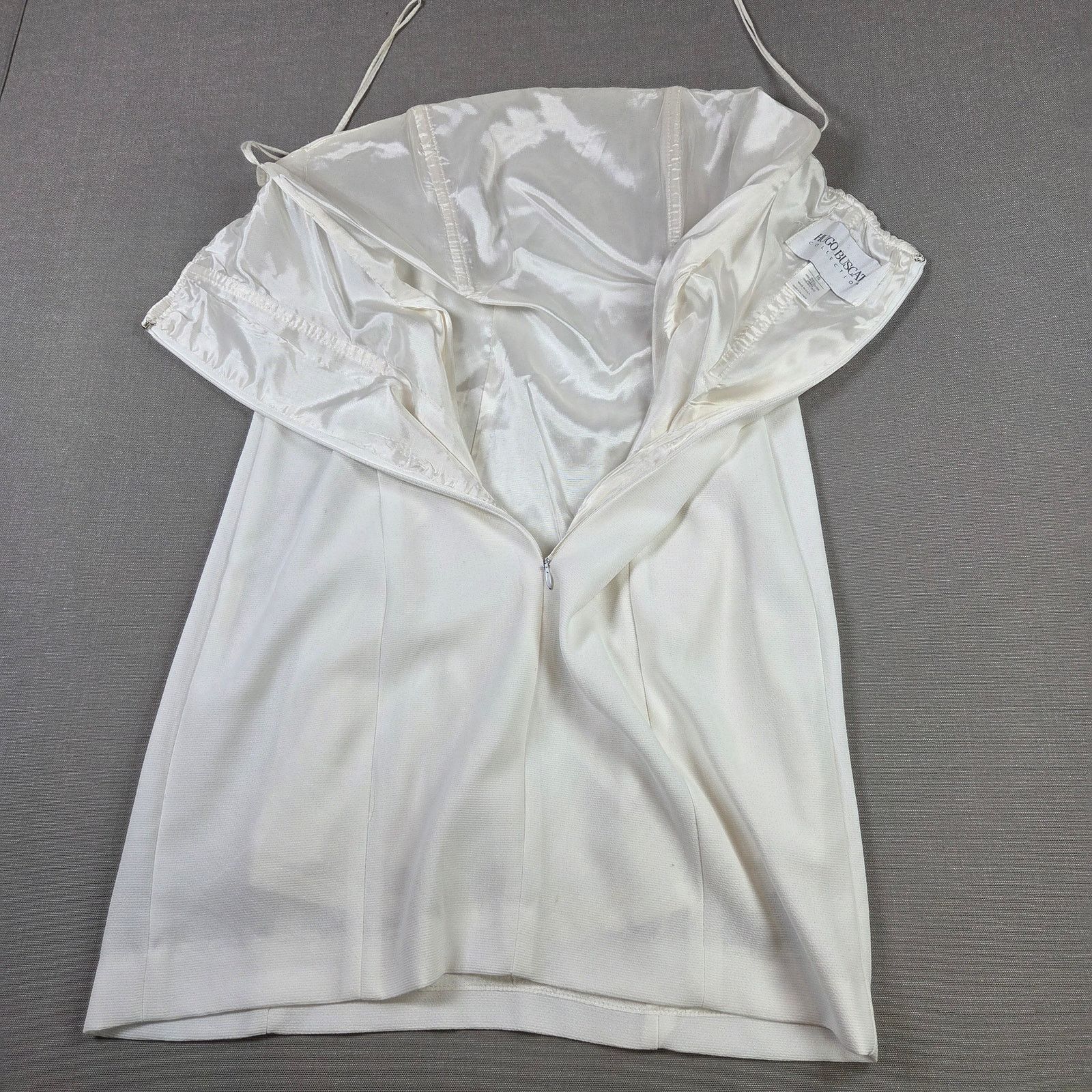 Vintage Hugo Buscati White Strapless Mini Dress Size 10 Size L / US 10 / IT 46 - 13 Thumbnail