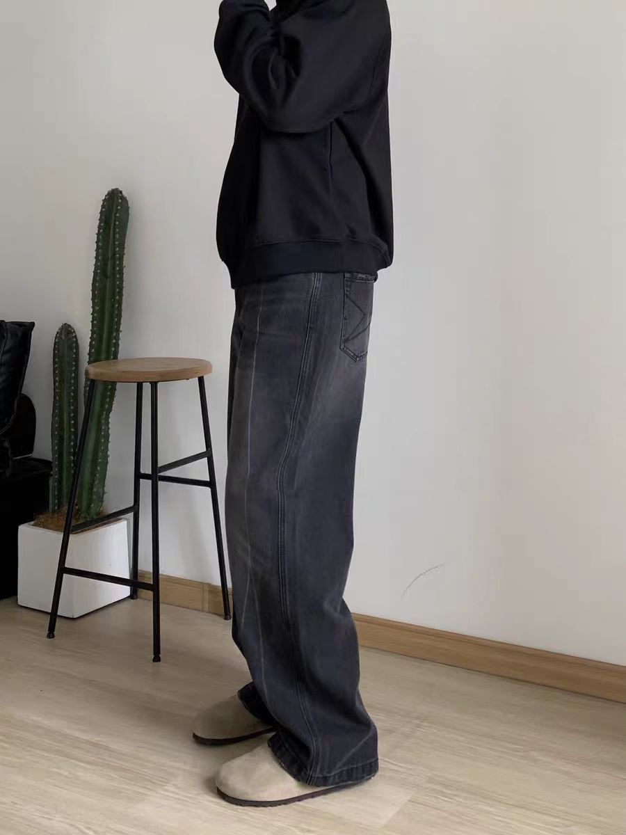Japanese Brand × Vintage #04 Water Vintage Washed and Aged Loose Black Jeans Size US 28 / EU 44 - 4 Thumbnail
