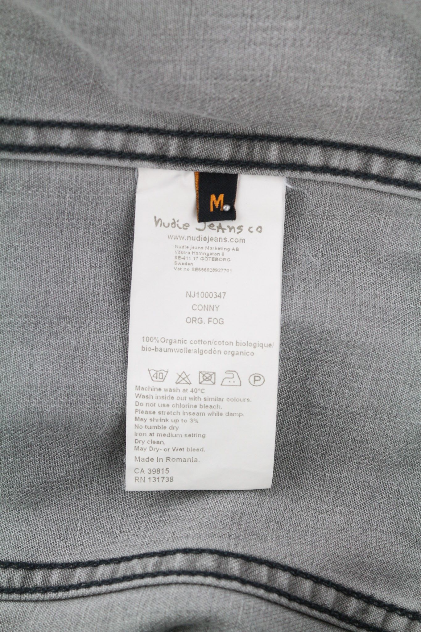 Nudie Jeans CONNY ORG. FOG M Organic Cotton Grey Denim Jacket 80344 Size US M / EU 48-50 / 2 - 6 Thumbnail