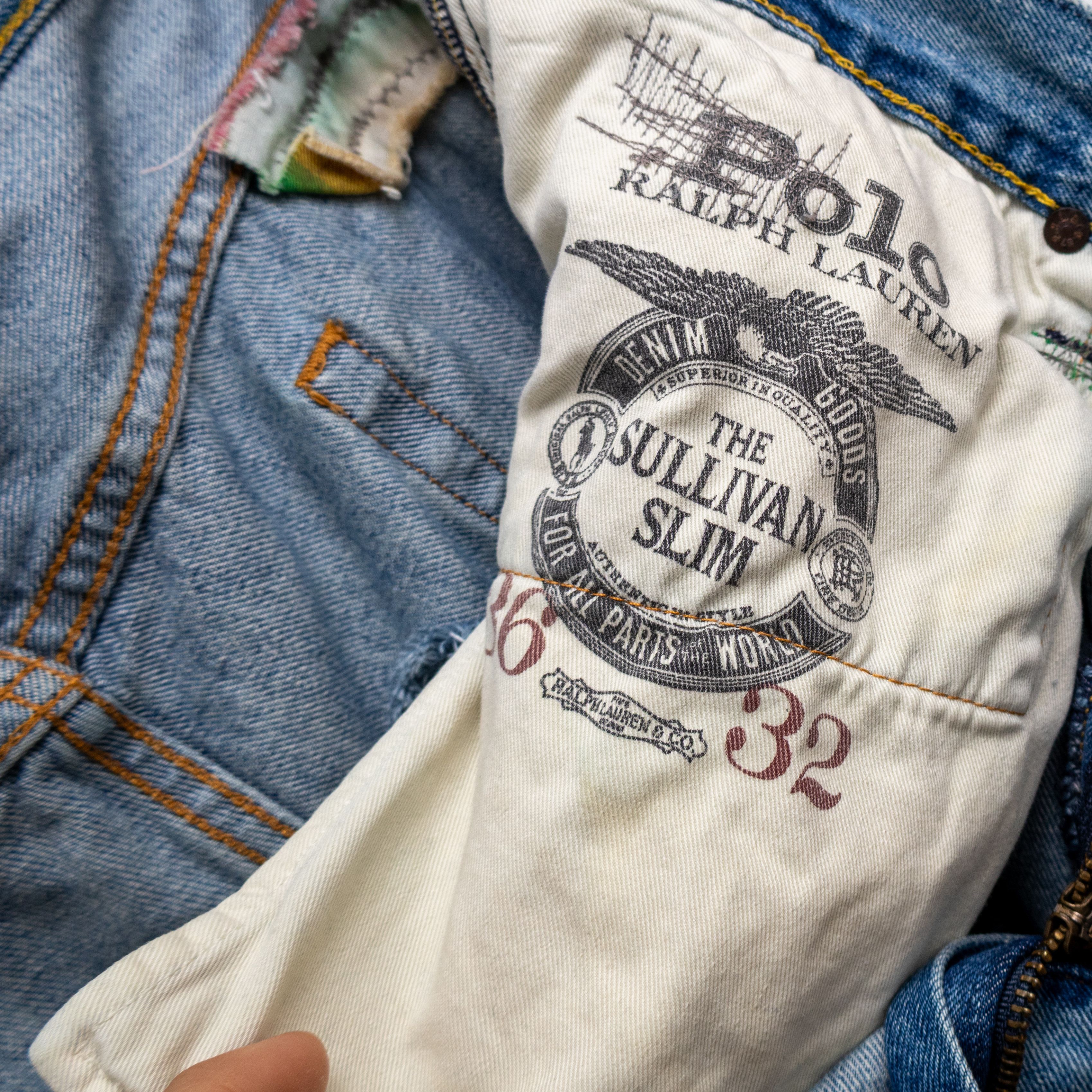 Polo Ralph Lauren Polo Ralph Lauren Sullivan Slim Patchwork Distressed Jeans Size US 36 / EU 52 - 7 Thumbnail
