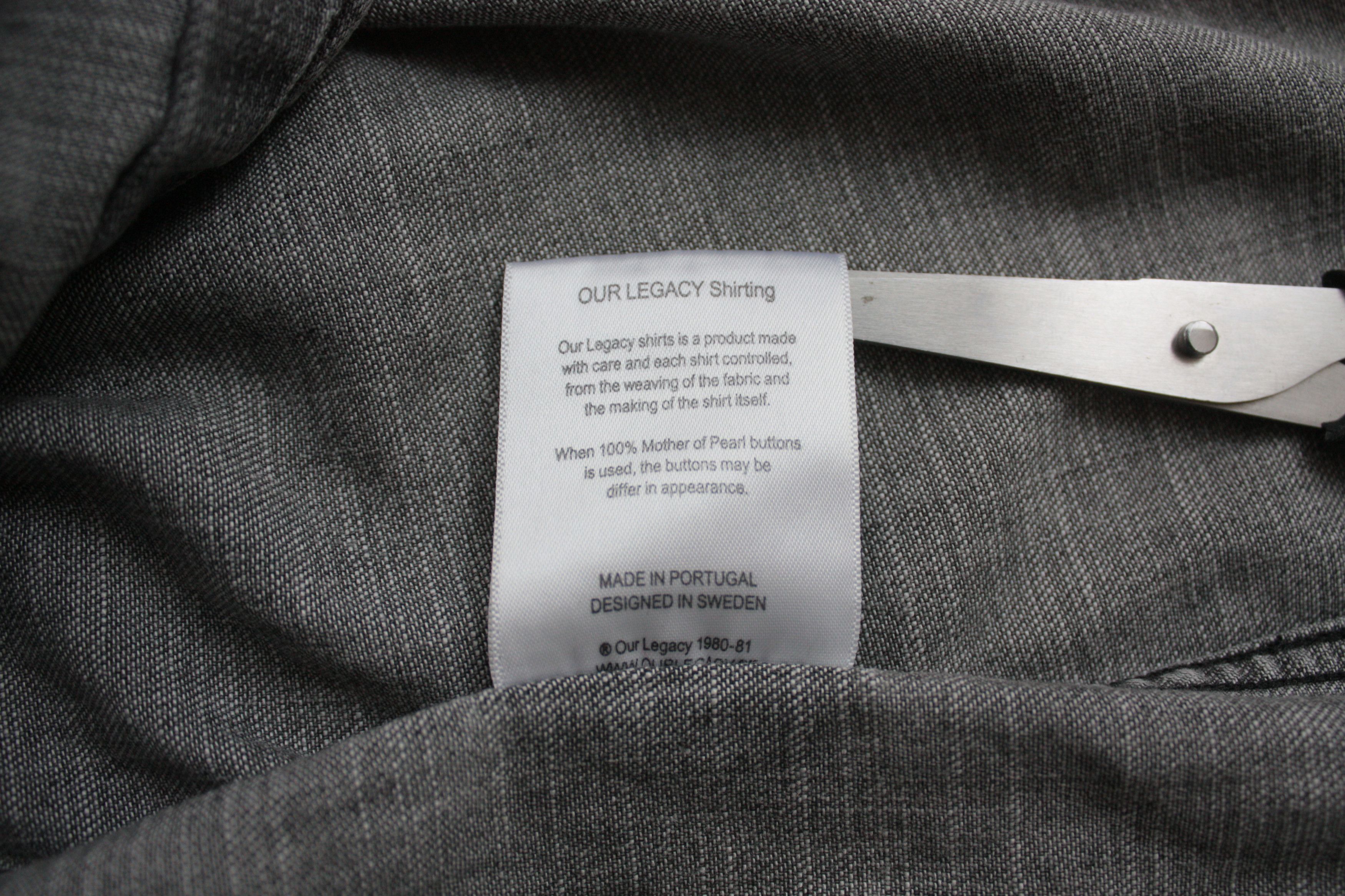 Our Legacy Our Legacy Denim Grey Long Sleeve Shirt Men's S Size US S / EU 44-46 / 1 - 7 Thumbnail