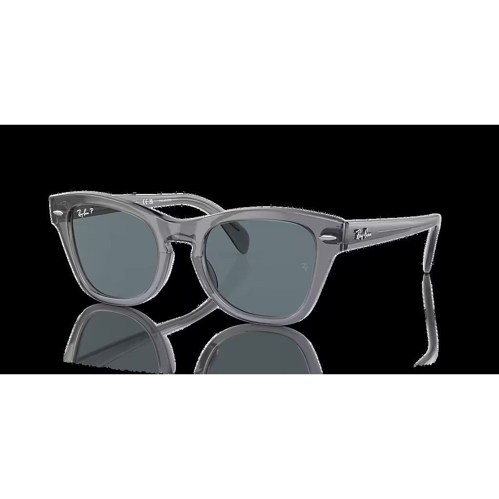 RayBan Ray-Ban Unisex RB0707-S-F gray/blue polarized Sunglasses Size ONE SIZE - 1 Thumbnail