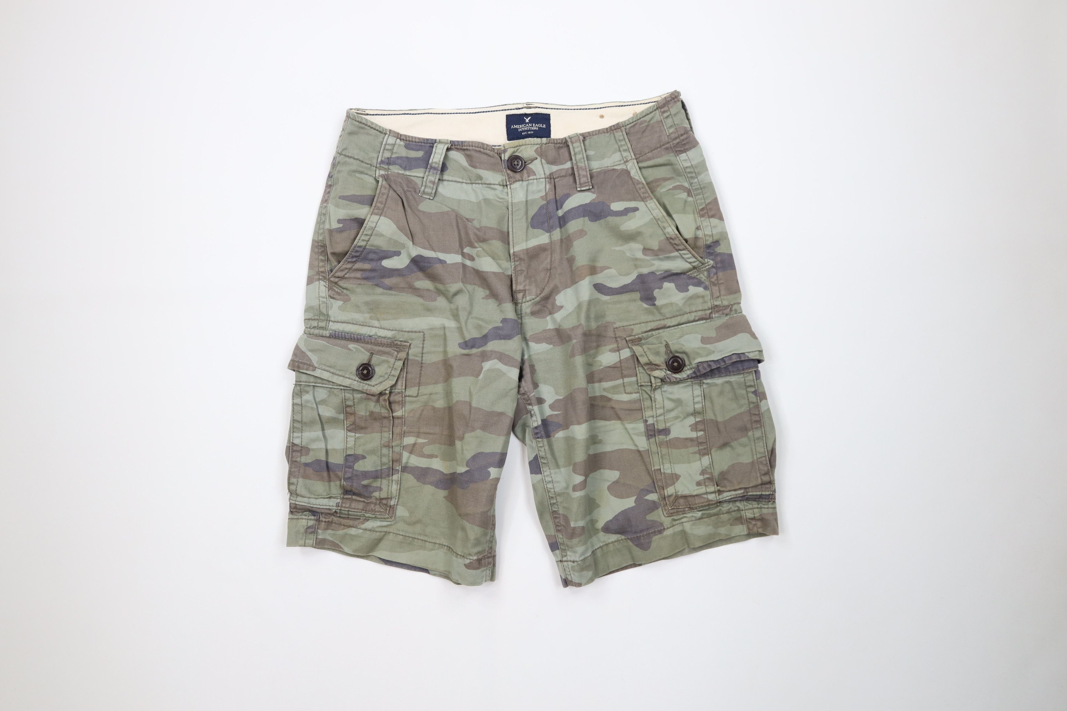 American Eagle Outfitters Vintage Y2K American Eagle Outfitters Camouflage Shorts Size US 30 / EU 46 - 1 Thumbnail