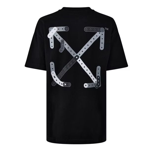 Off-White o1g2r1mq1224 T-Shirts in Black & Grey Size S / US 4 / IT 40 - 2 Thumbnail