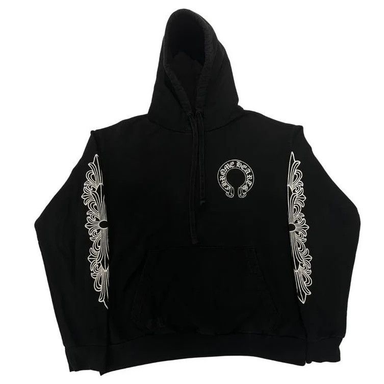 Chrome Hearts Chrome Hearts Horseshoe Floral Pullover Hoodie Black Size US L / EU 52-54 / 3 - 1 Thumbnail