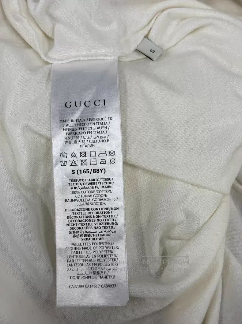 Gucci Gucci White apple sequin print short-sleeved T-shirt Size S / US 4 / IT 40 - 5 Thumbnail