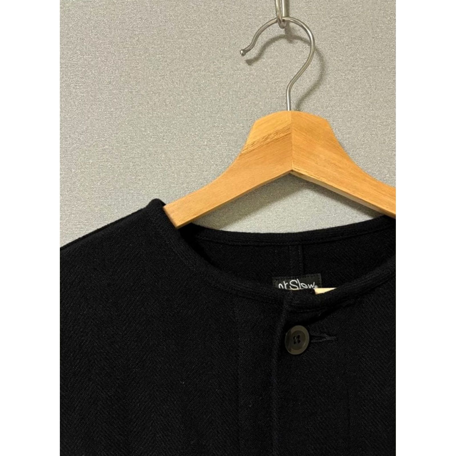 Orslow OrSlow Collarless Wool Coat Fishtail Black Made in Japan Men's Size S Size US S / EU 44-46 / 1 - 6 Thumbnail