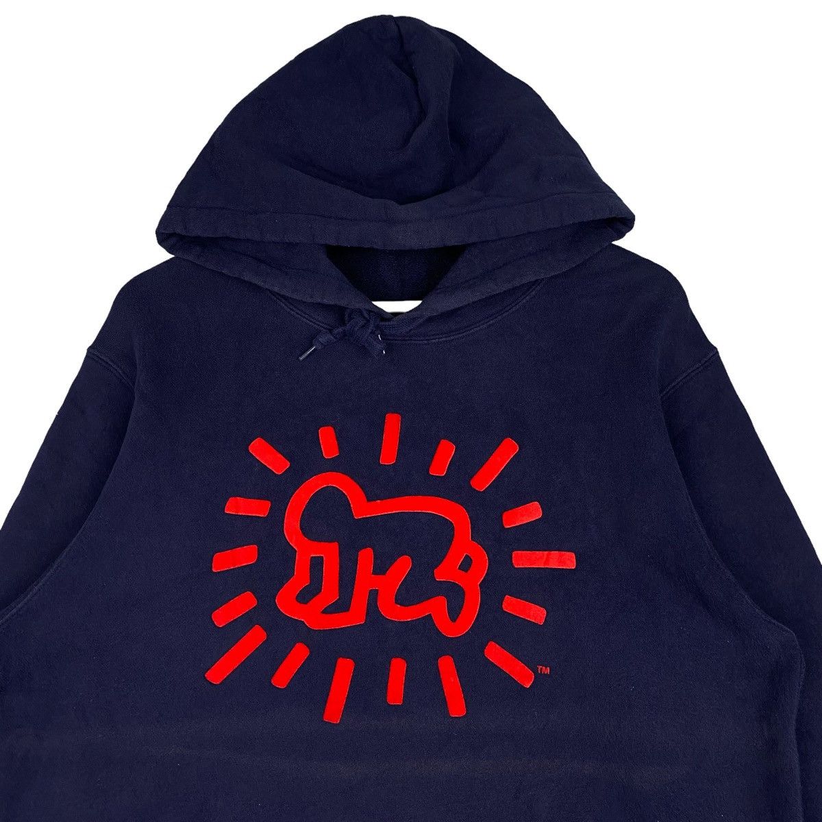 Keith Haring × Vintage Vintage SPRZNY Keith Haring Hoodie Navy Size L Size US L / EU 52-54 / 3 - 4 Thumbnail