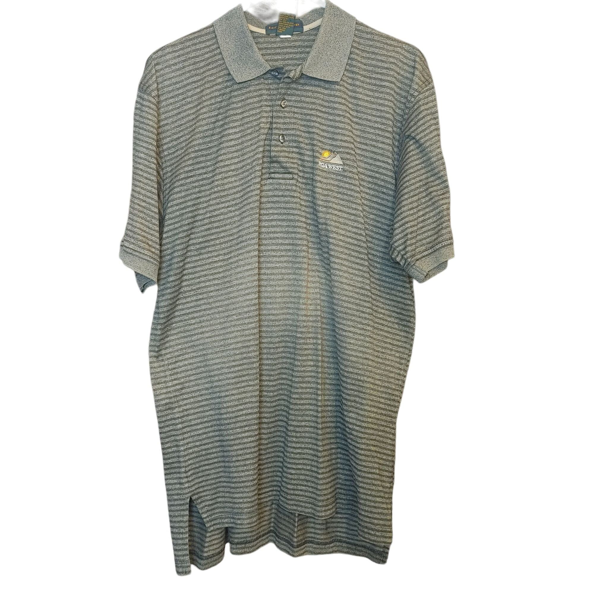 Other IZOD CLUB Mens M PGA West Embroidered Brown Striped Golf Pol Size US M / EU 48-50 / 2 - 1 Thumbnail