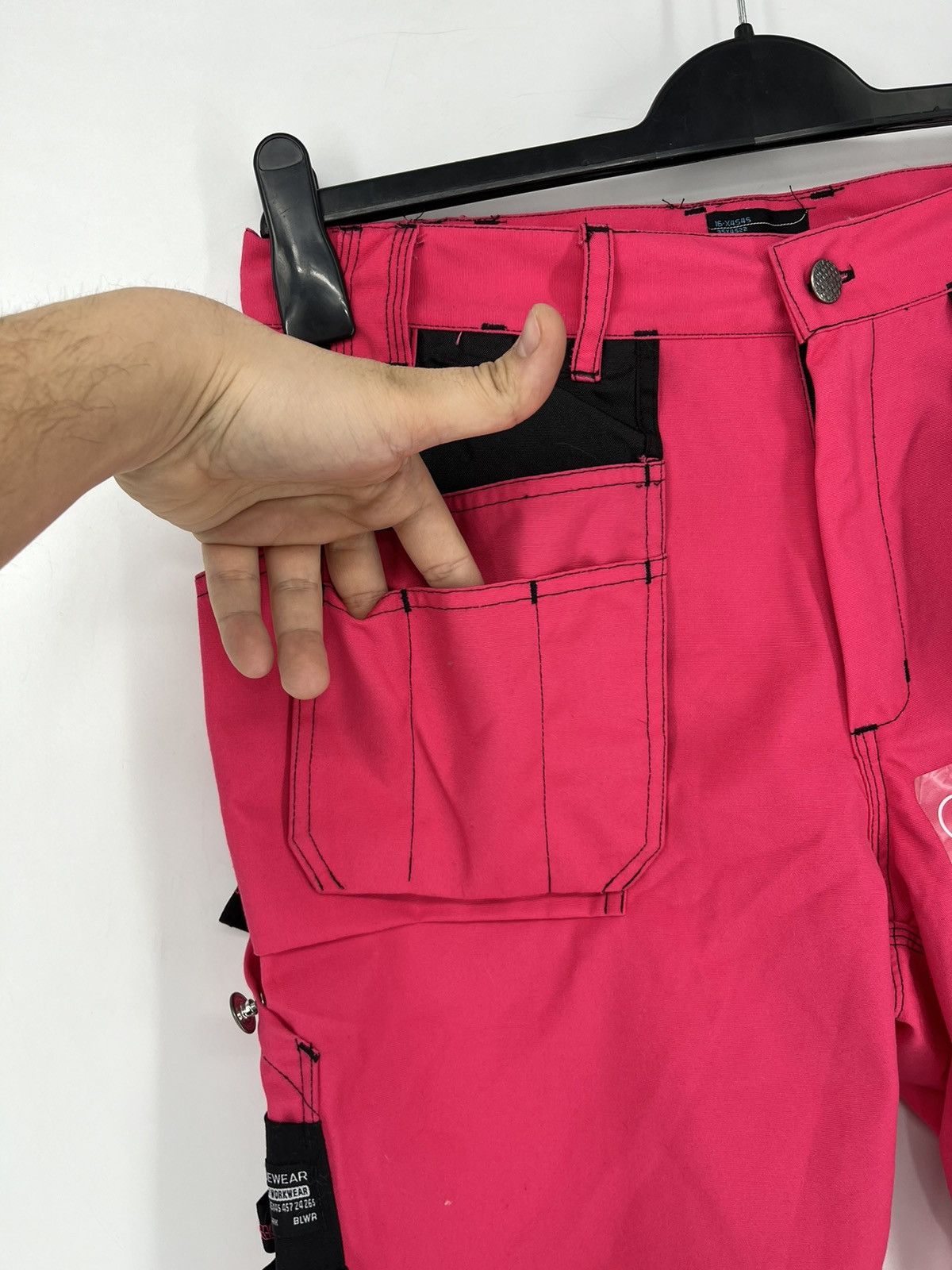 Global Work Bluewear Rough Workwear Holster Cargo Multi Pocket Shorts Size US 32 / EU 48 - 8 Thumbnail