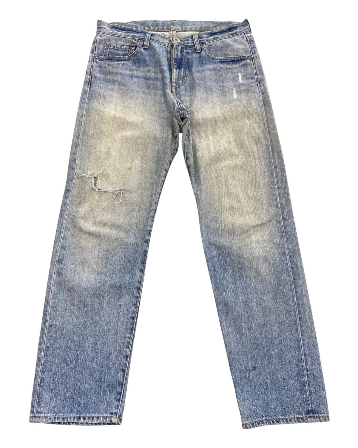 URBAN RESEARCH DOORS Urban Research Doors Faded Ripped Jeans Size US 32 / EU 48 - 1 Thumbnail
