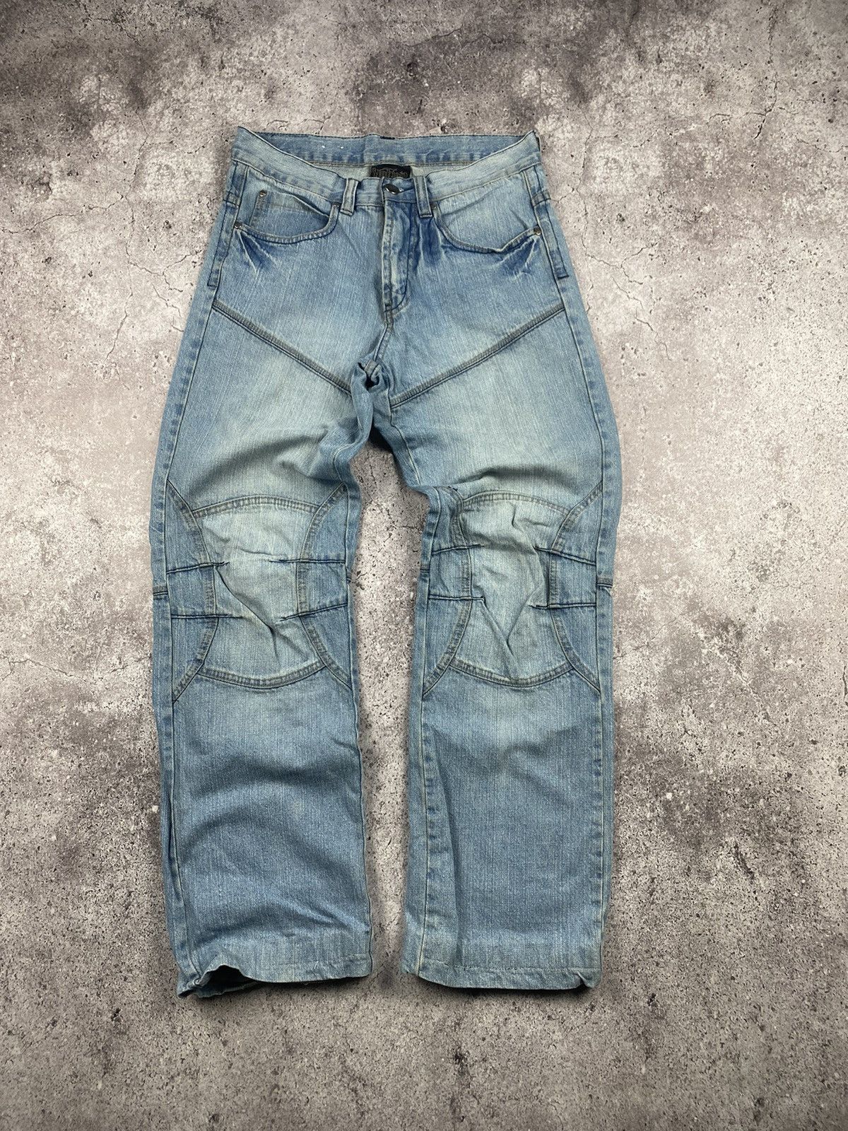 Japanese Brand × No Fear CRAZY No Fear Distressed Vintage Y2K Baggy Rare Jeans Size US 30 / EU 46 - 1 Thumbnail