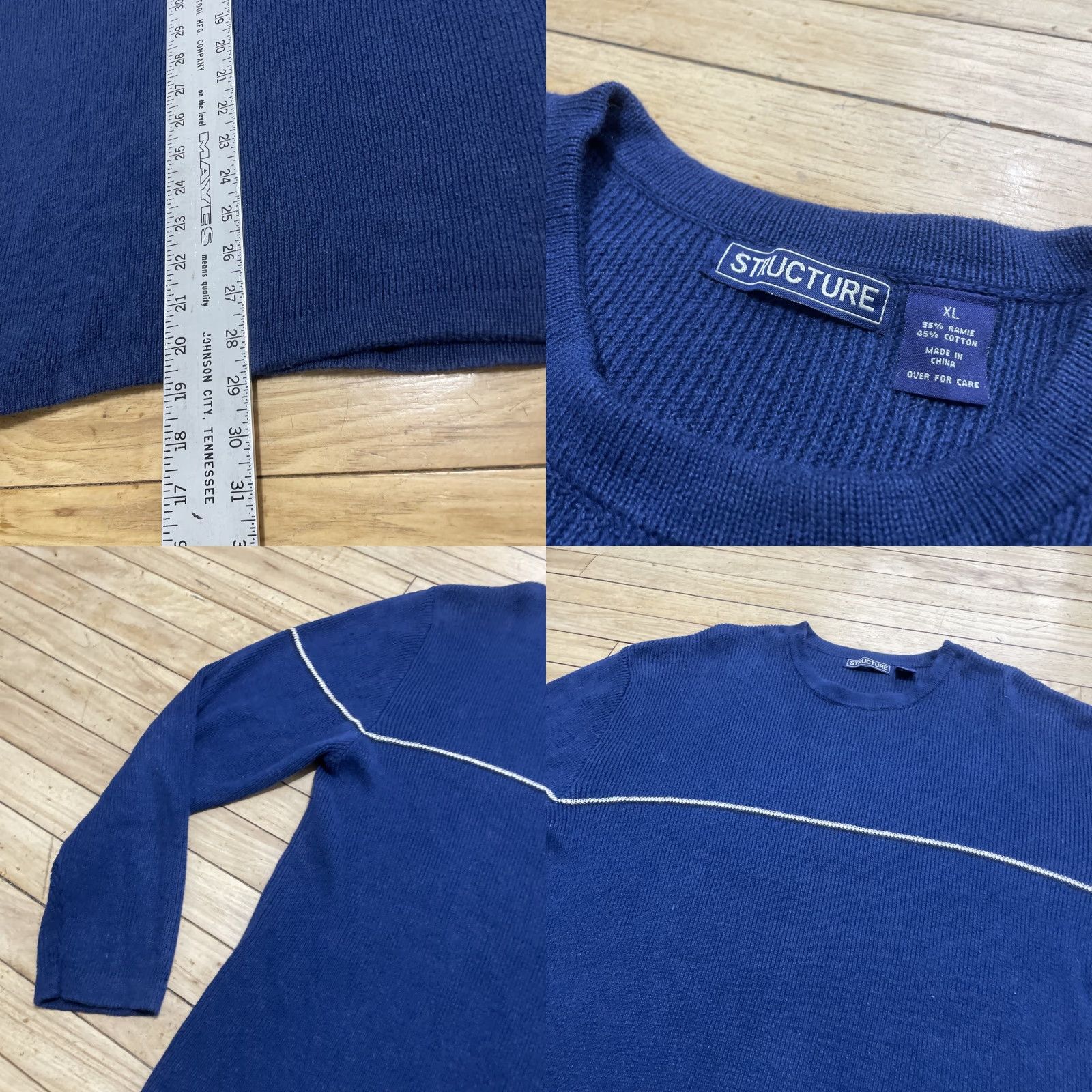 Vintage Structure Mens Sweater Hoodie? Size US L / EU 52-54 / 3 - 8 Thumbnail