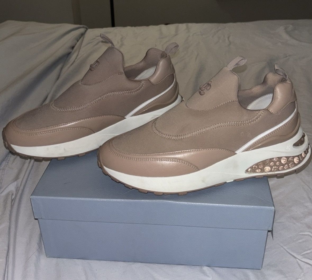 Jimmy Choo Authentic Jimmy Choo nude pink sneakers Size US 10 / IT 40 - 2 Thumbnail