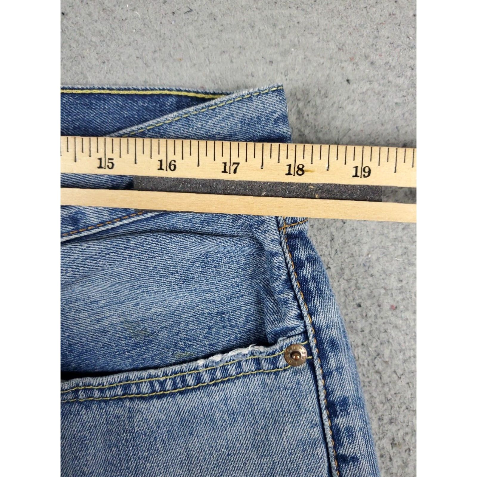 Levi's Levis Mens Straight Leg 36x30 Blue Jeans Extra Large XL Casual Denim Pants Size US 34 / EU 50 - 4 Thumbnail
