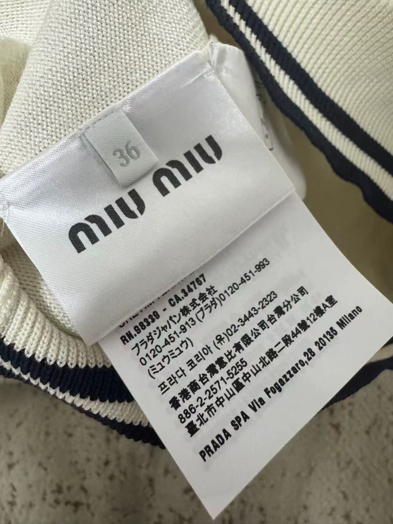 Miu Miu MIU MIU 25 New Polo Women's 36 99 New Size XS / US 0-2 / IT 36-38 - 3 Thumbnail