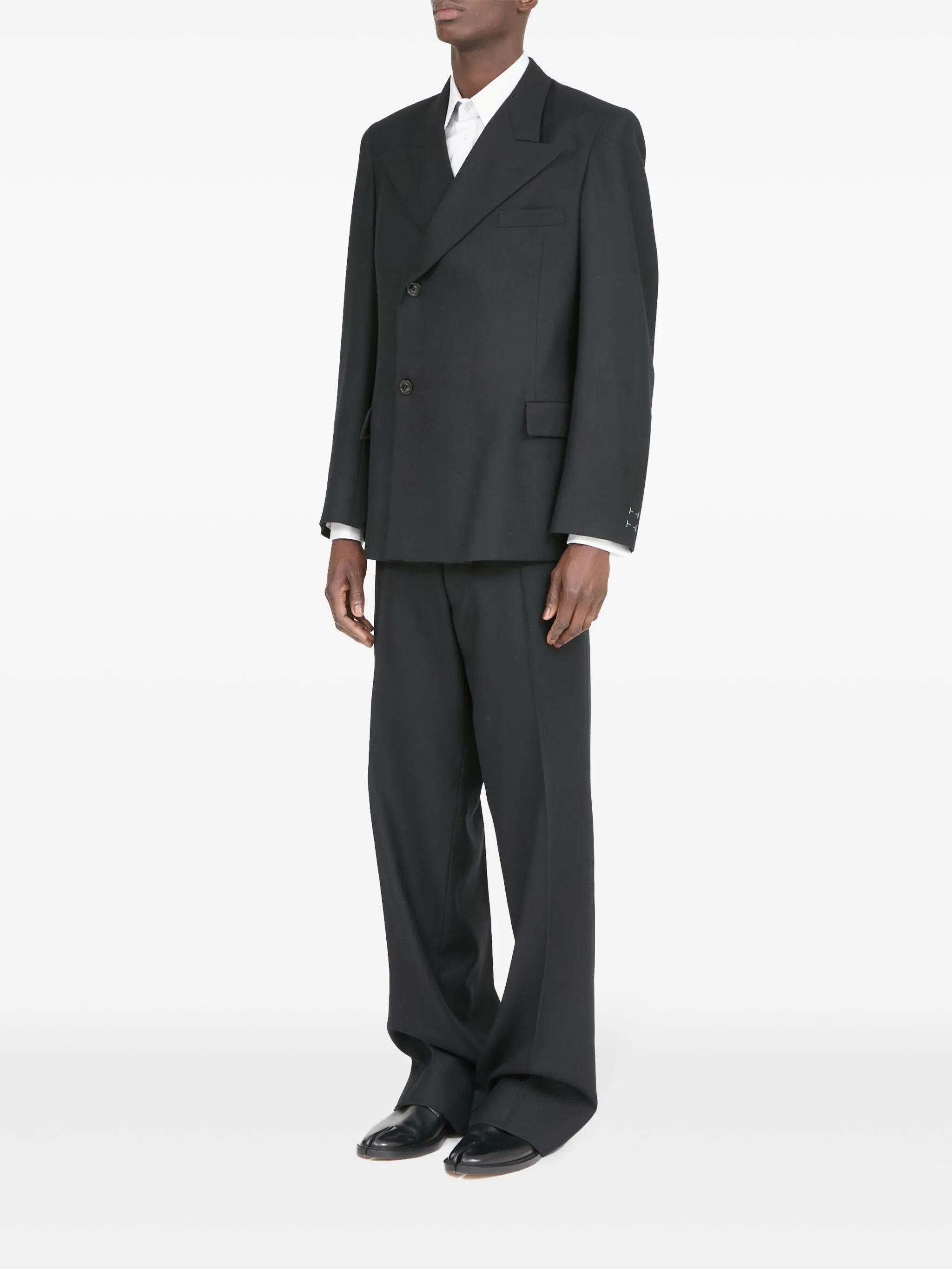 Maison Margiela o1w1db10226 Single-breasted Wool Blazer in Black Size US S / EU 44-46 / 1 - 6 Thumbnail
