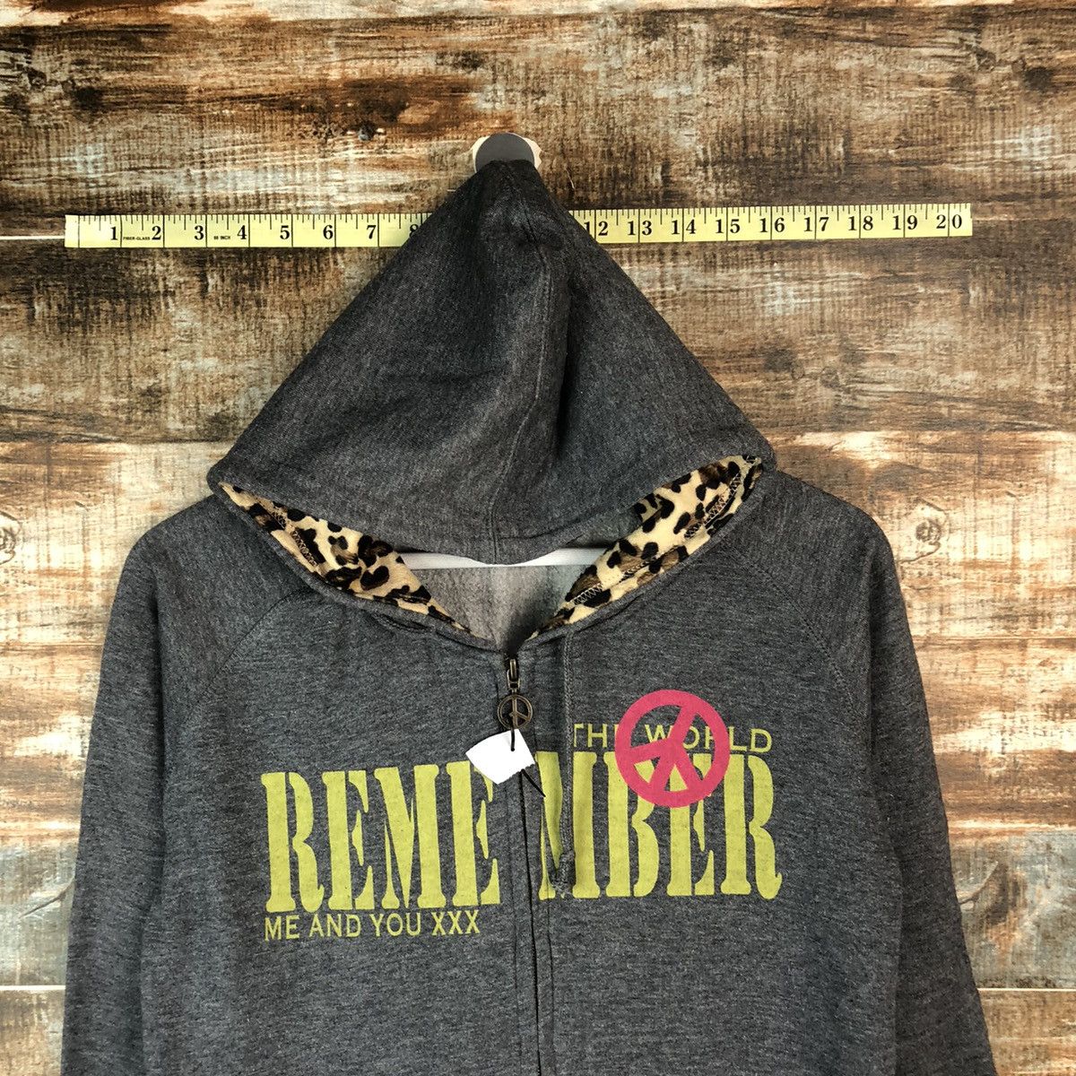Japanese Brand Colza The World Remember Grey Hoodie #A2028 Size M / US 6-8 / IT 42-44 - 4 Thumbnail