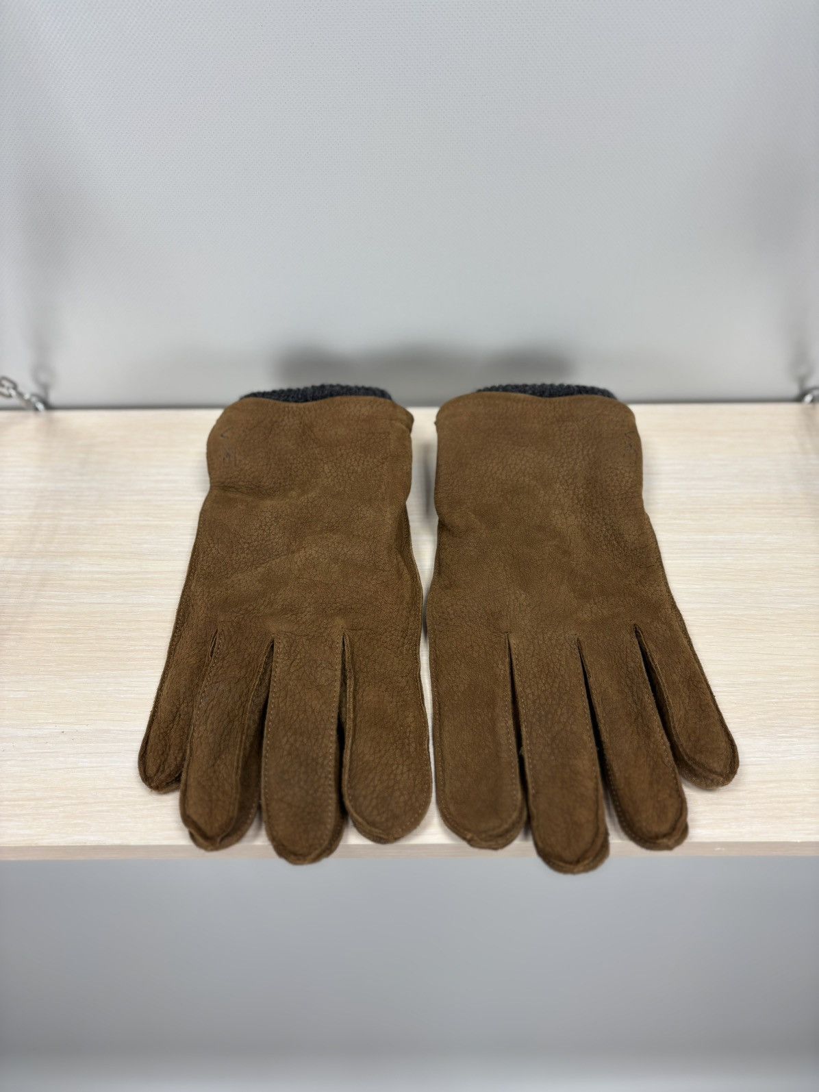 Polo Ralph Lauren × Ralph Lauren Gloves Polo Ralph Lauren Size XL Color Brown Size ONE SIZE - 2 Thumbnail