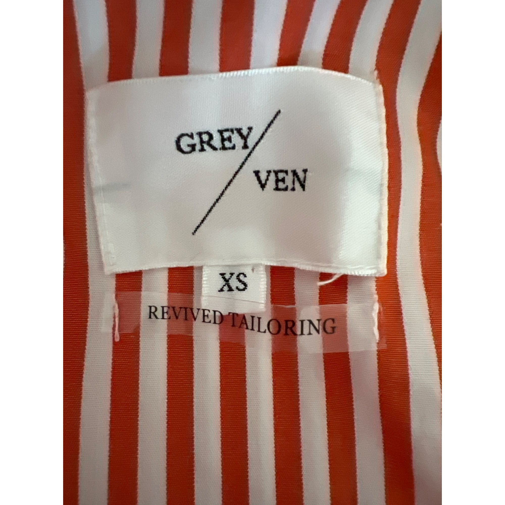 Other Grey Ven The Reya Bengal Orange Button Down Shirt Size XS / US 0-2 / IT 36-38 - 12 Thumbnail