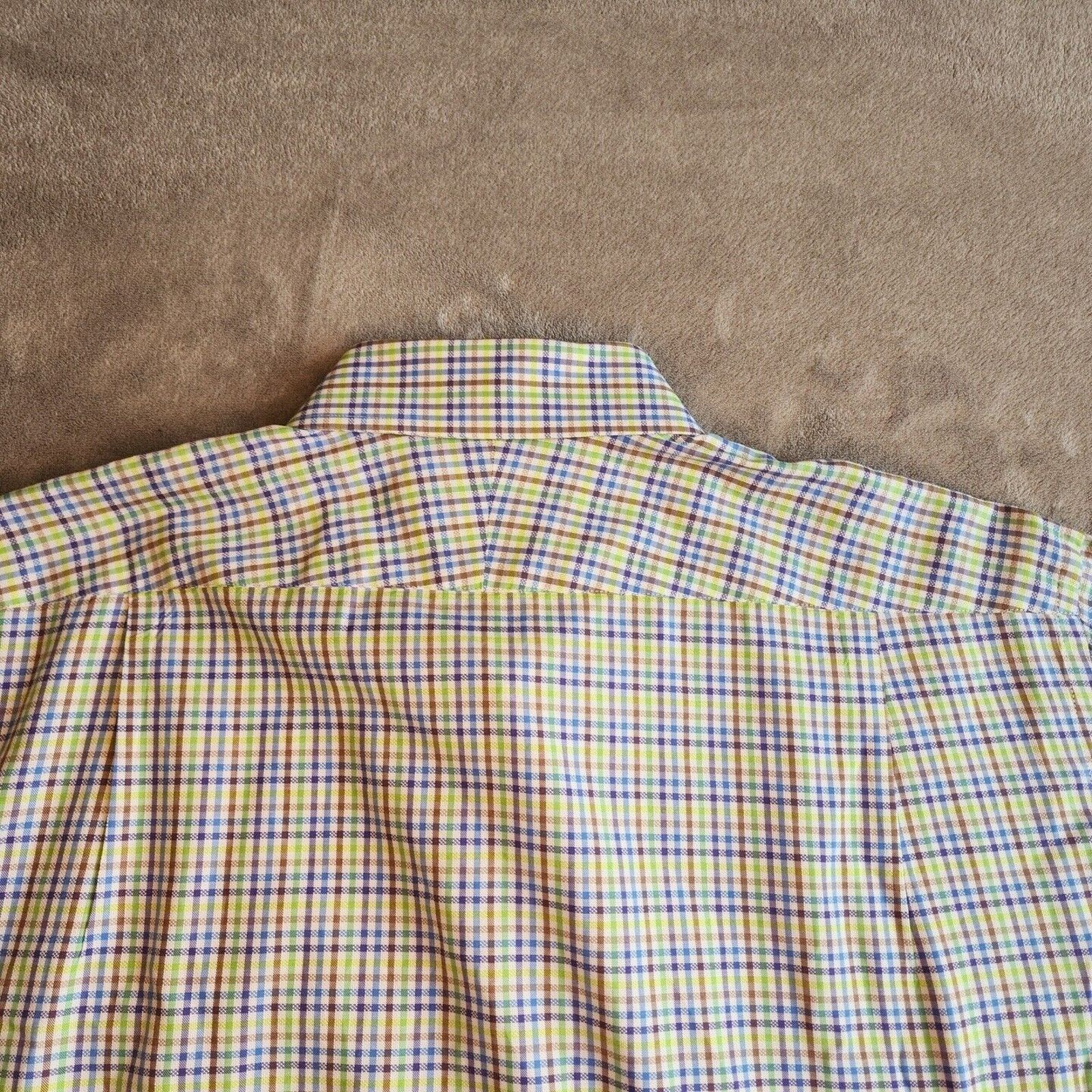 Peter Millar Peter Millar Mens Button Up LS Golf Polo Shirt Plaid LG Size US L / EU 52-54 / 3 - 10 Thumbnail