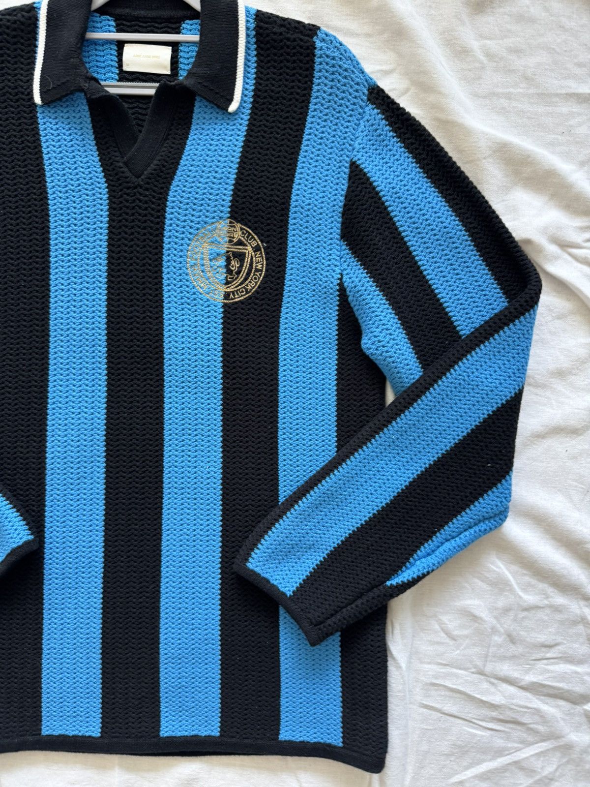 Aime Leon Dore ALD Knit Soccer Jersey M Blue Black NWOT Size US M / EU 48-50 / 2 - 3 Thumbnail