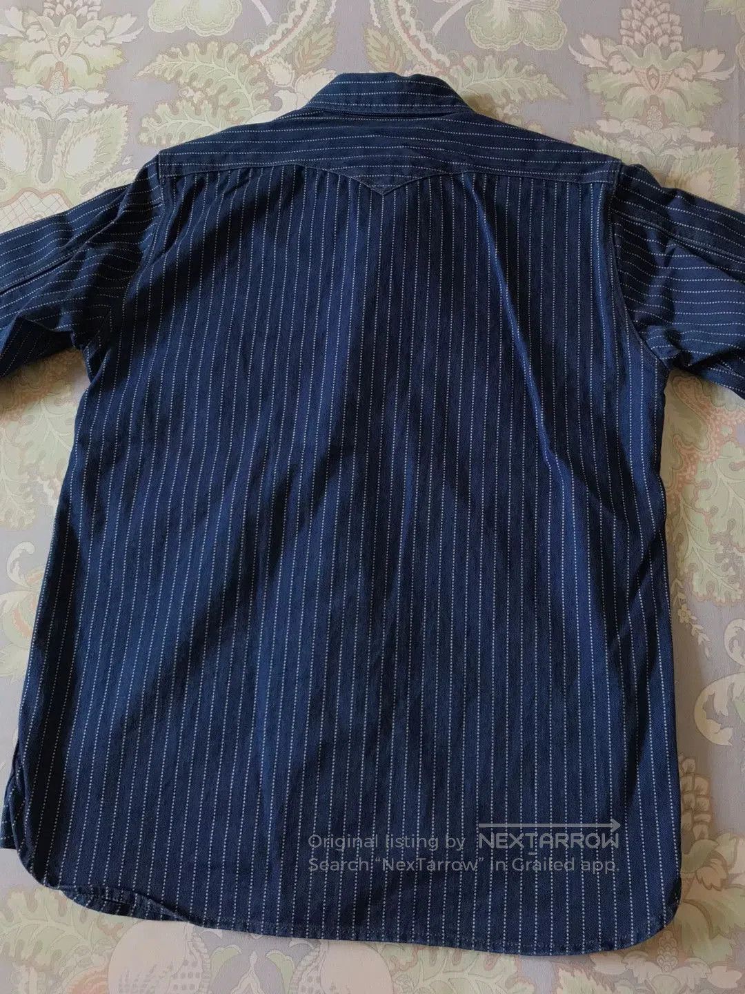 Rising Sun & Co. Rising Sun Indigo Wabash Stripe Work Shirt. Size US XS / EU 42 / 0 - 2 Thumbnail