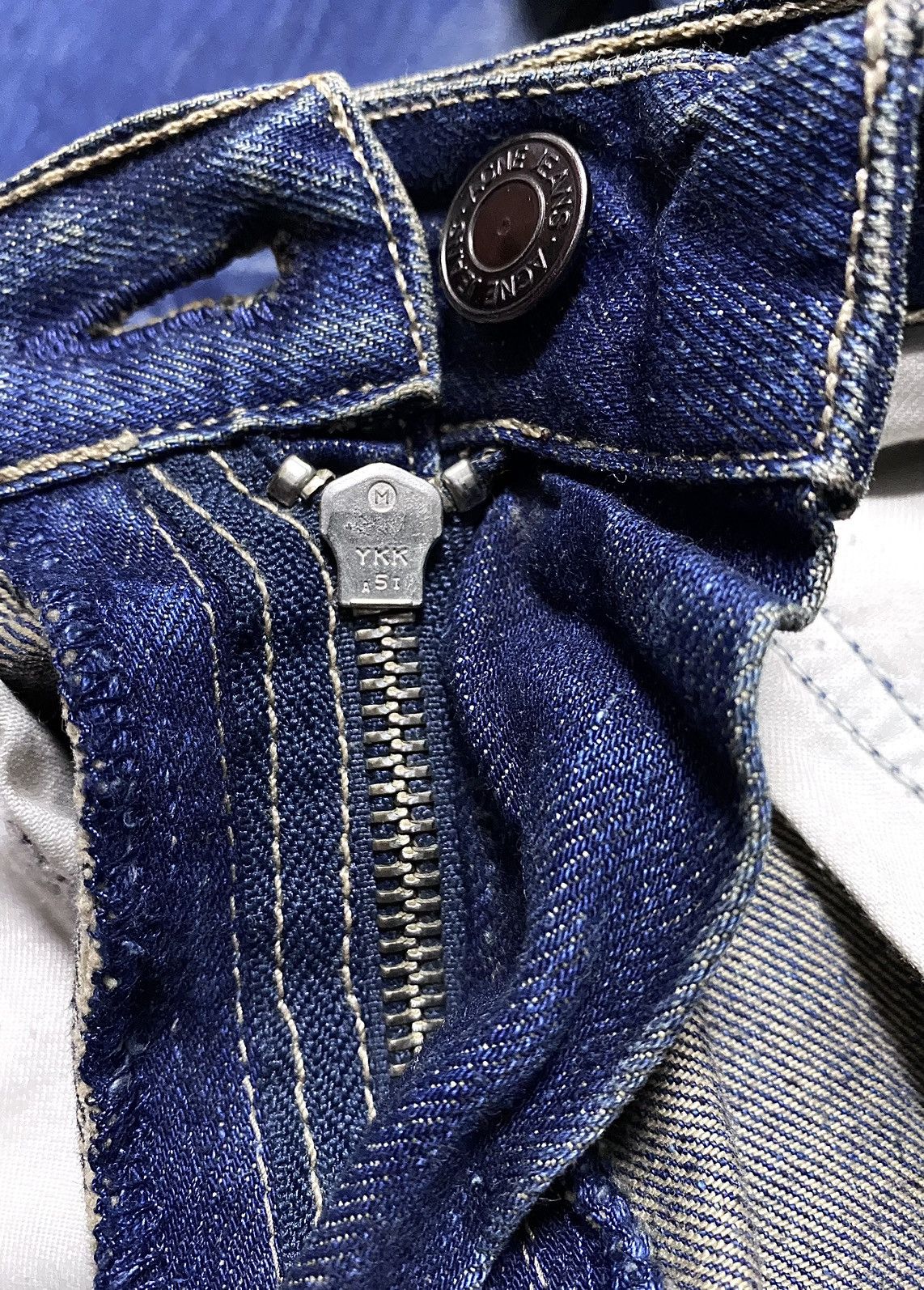 Acne Studios Acne Action Jeans Max Lost&Found Washed Stitched Dyed Jeans Size US 30 / EU 46 - 24 Thumbnail