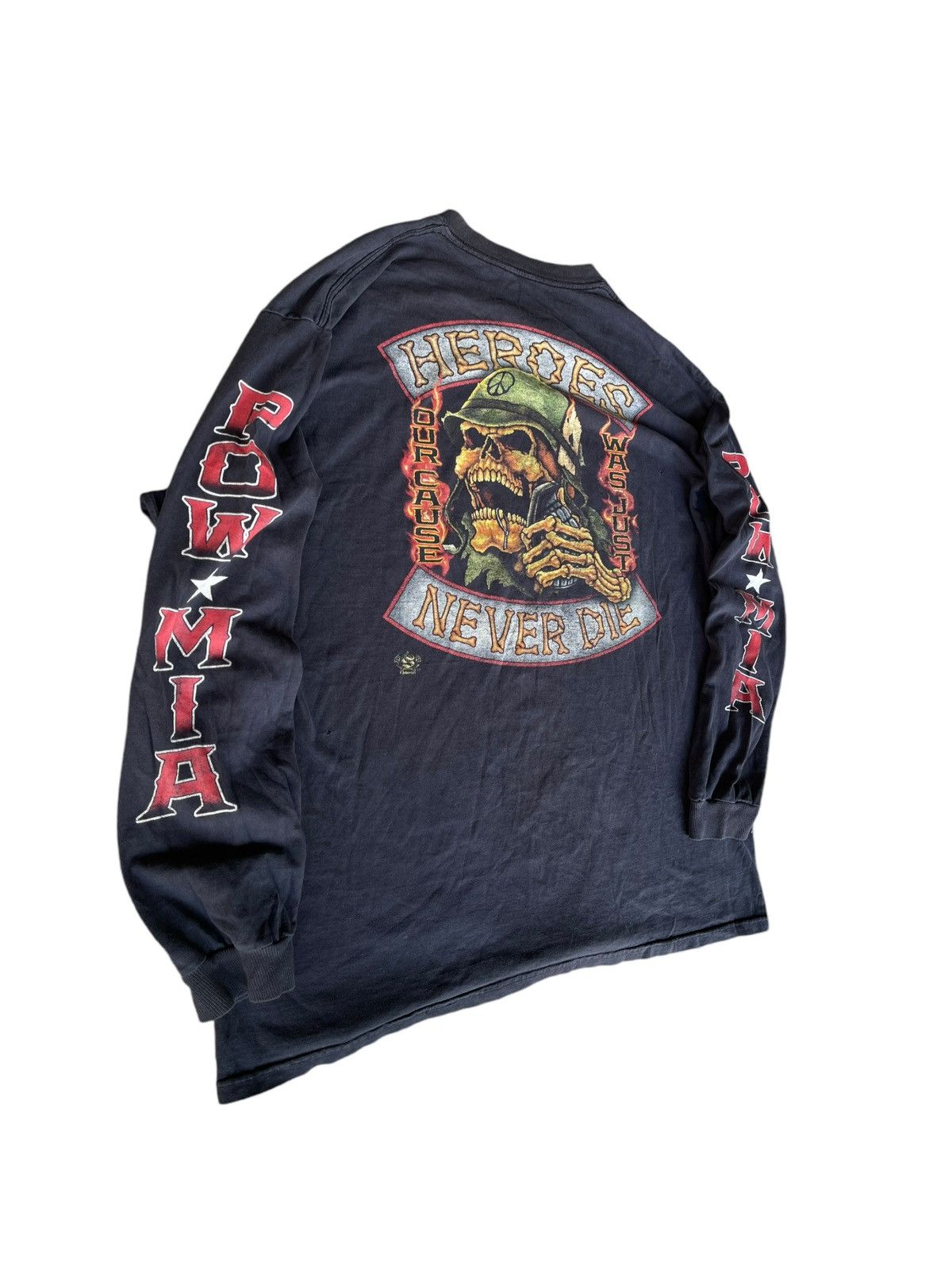 Vintage Faded skull longsleeve T Size US XL / EU 56 / 4 - 3 Thumbnail