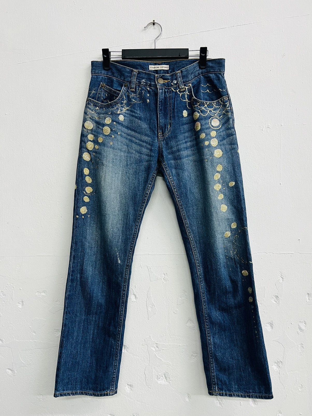 Issey Miyake × Japanese Brand × Tsumori Chisato TSUMORI CHISATO PAINTED ART DENIM Size US 32 / EU 48 - 4 Thumbnail