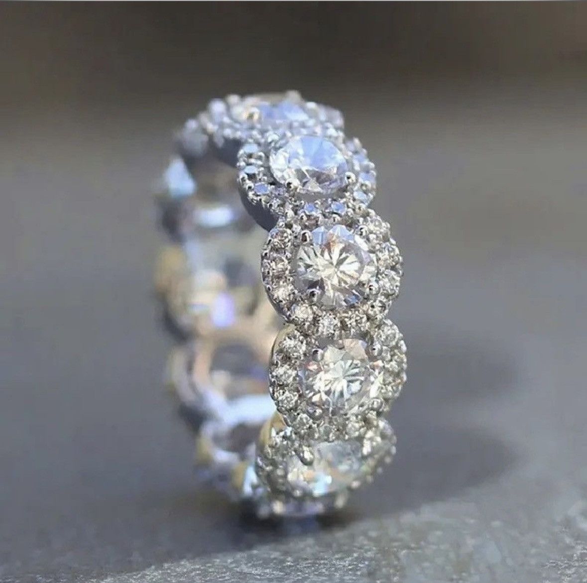 Jewelry Sparkling Cubic Zirconia Ring ( Size 6 to 10 ) Size ONE SIZE - 4 Thumbnail