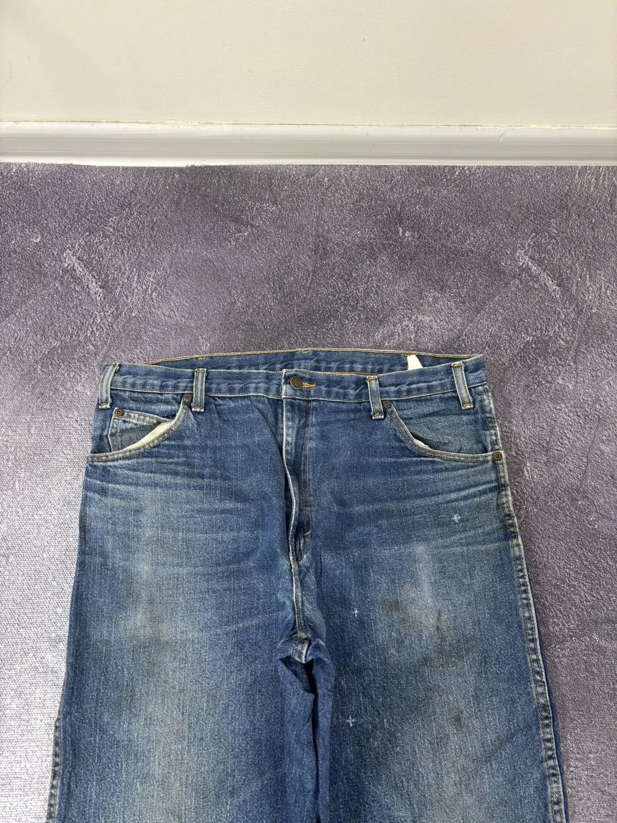 Dickies × Vintage Vintage Dickies Faded Blue Denim Hype Work Baggy Jeans Size US 36 / EU 52 - 10 Thumbnail
