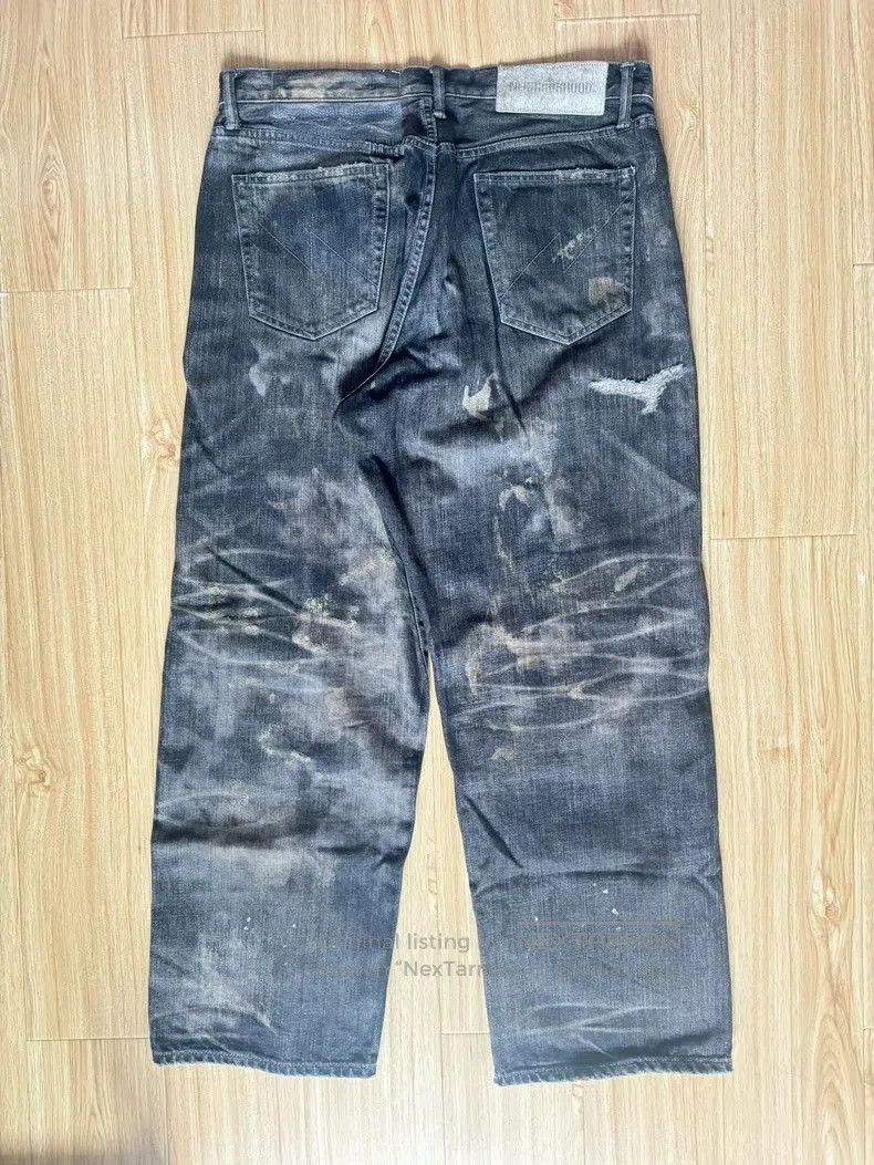 Neighborhood NEIGHBORHOOD SAVAGE DENIM WIDE PANTS. Size US 34 / EU 50 - 2 Thumbnail