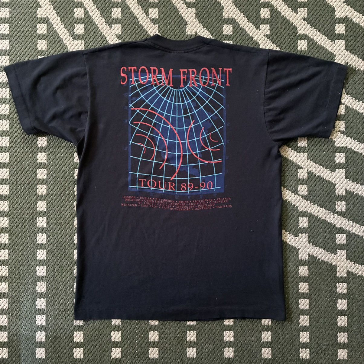 Vintage Vintage Billy Joel Storm Front Tour 80s Single Stitch Tee Size US L / EU 52-54 / 3 - 4 Thumbnail