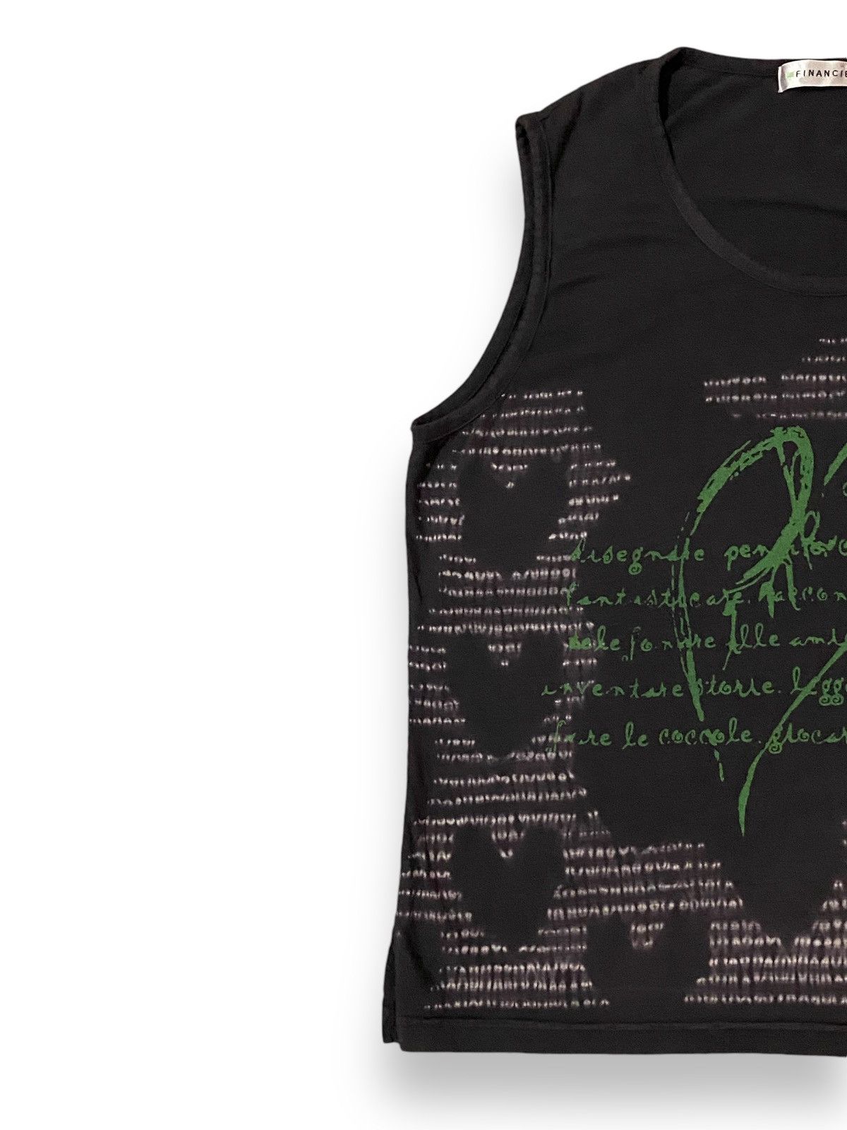 Japanese Brand JAPAN FINANCIER POEM HEART FULL PRINT SLEEVELESS Size US M / EU 48-50 / 2 - 3 Thumbnail