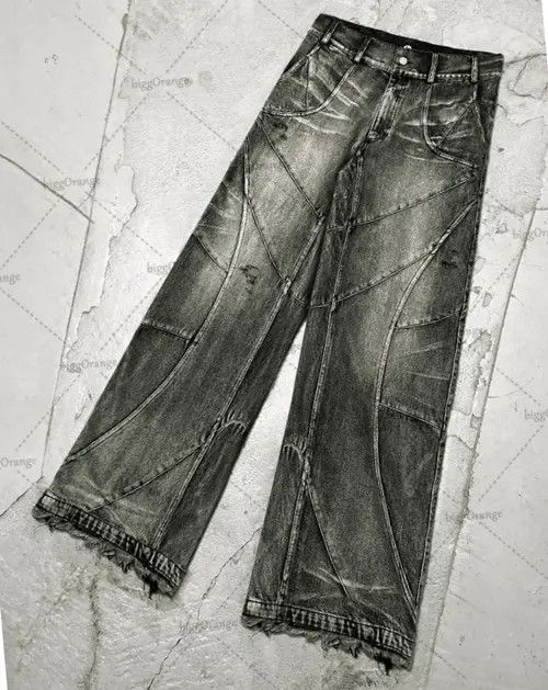 VIBE Jeans West Coast WorkWear Ripped Mopping Pants Size US 36 / EU 52 - 3 Thumbnail