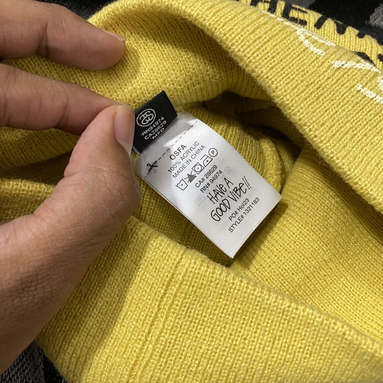 Stussy STUSSY WORKGEAR SKULLCAP BEANIE HAT • MUSTARD Size ONE SIZE - 6 Thumbnail