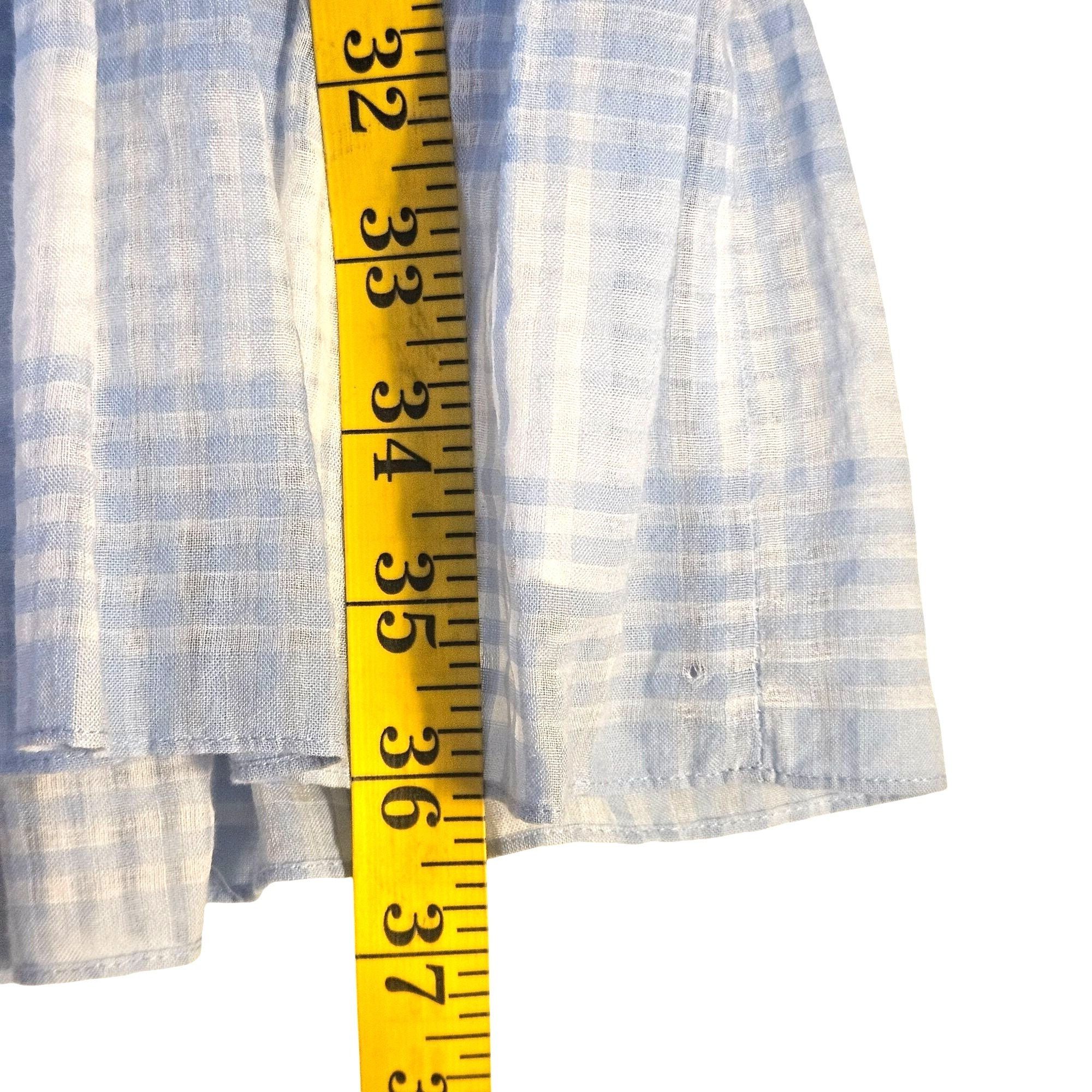 Veronica Beard Veronica Beard Blue Gingham Ruffle Plaid Mini Dress L Cottag Size L / US 10 / IT 46 - 9 Thumbnail