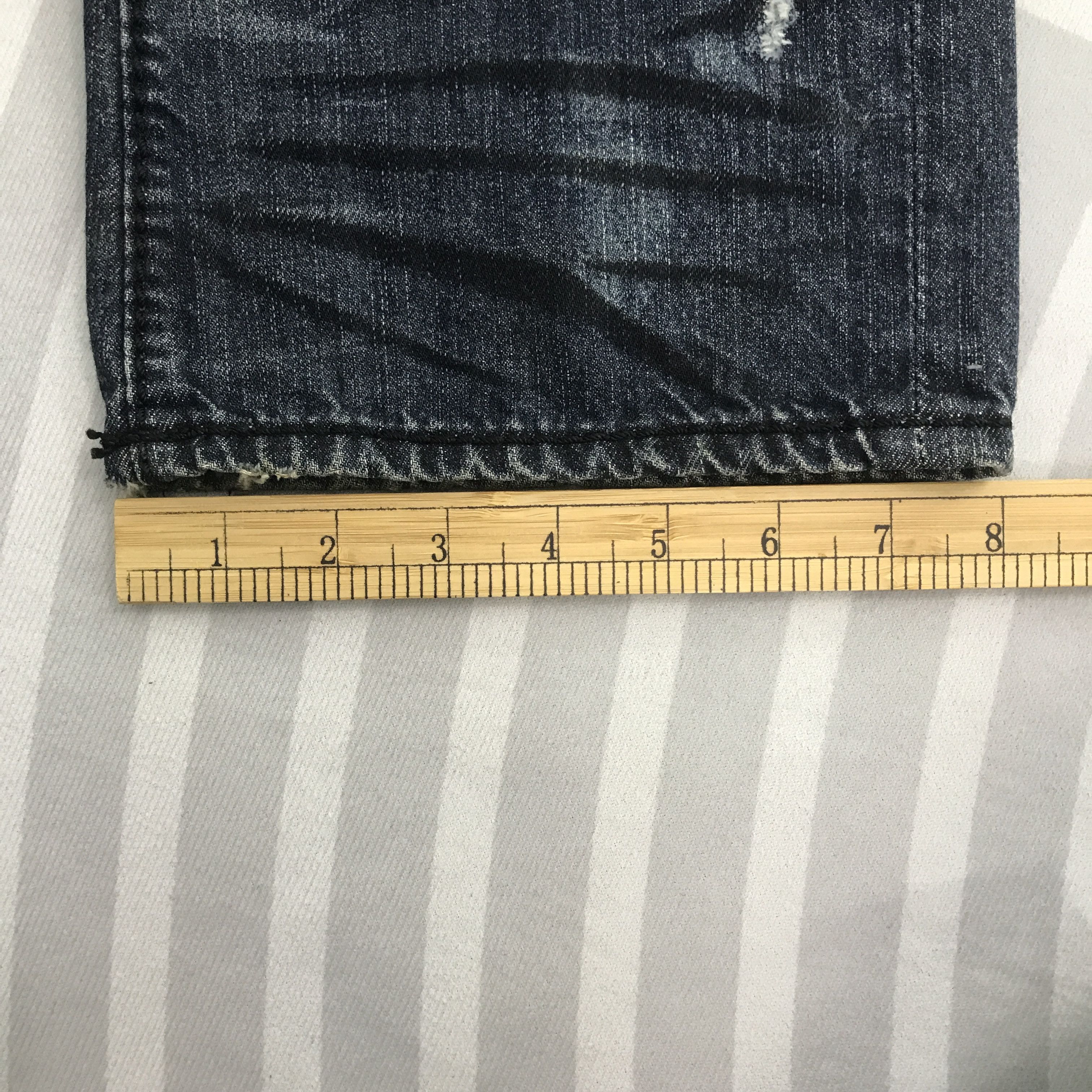 Japanese Brand × Vintage Flare Japanese brand Style Distressed Bootcut Denim pants Size US 30 / EU 46 - 12 Thumbnail